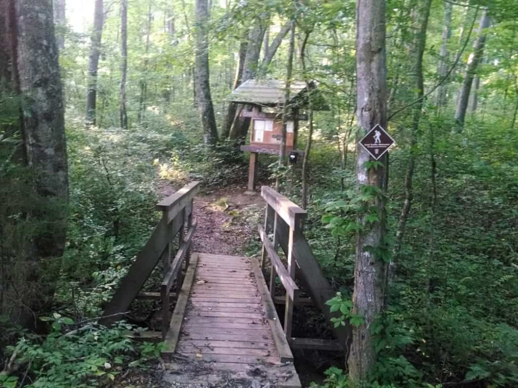 best hike of soddy creek gorge with old mines and wood footbridges